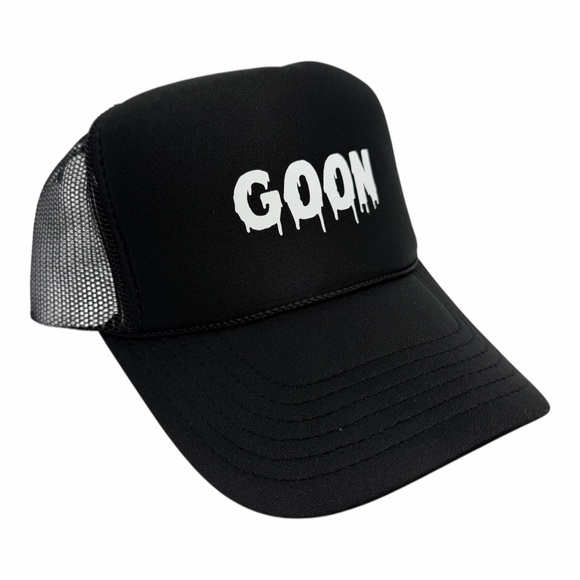 NEW VINTAGE STYLE GOON BLACK TRUCKER HAT CAP ADULT SIZ… - Picture 1 of 3